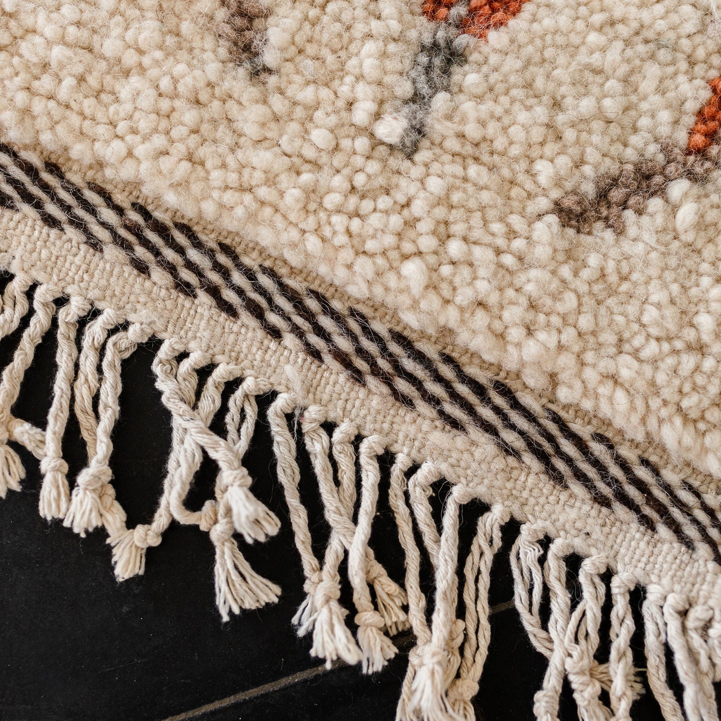Colorful Azilal Runner Rug – Handmade Moroccan Wool Hallway Carpet with Berber Patterns