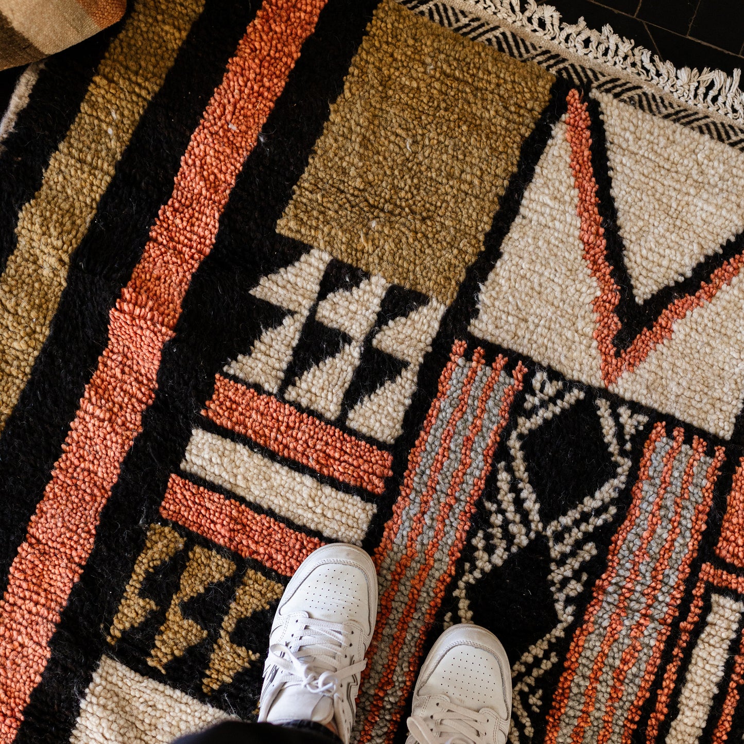 Colorful Azilal Rug – Large Handmade Moroccan Wool Carpet with Geometric Berber Patterns