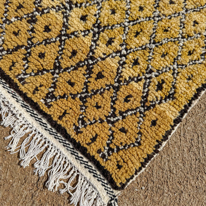 Azilal Runner Rug – Handmade Moroccan Wool Carpet with Traditional Berber Design