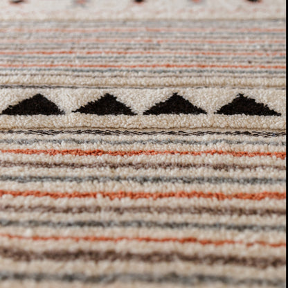 Colorful Azilal Runner Rug – Handmade Moroccan Wool Hallway Carpet with Berber Patterns