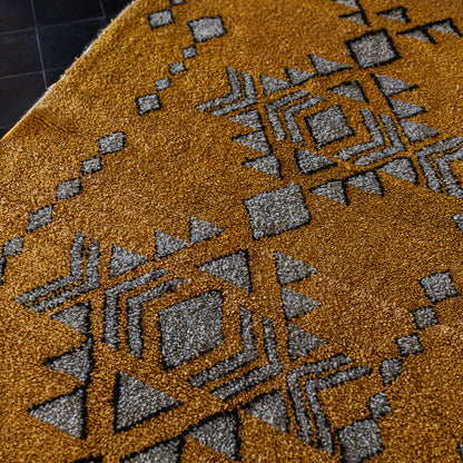 Yellow Azilal Rug – Authentic Handmade Moroccan Wool Carpet