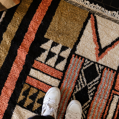 Colorful Azilal Rug – Large Handmade Moroccan Wool Carpet with Geometric Berber Patterns