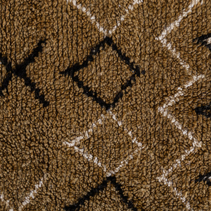Yellow Azilal Rug – Handmade Moroccan Wool Carpet with Warm Bohemian Charm